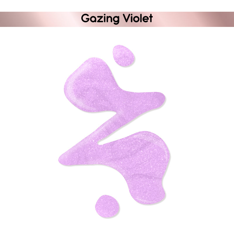 Kay Beauty Nail Nourish Glitter Pastel Nail Enamel Polish - Gazing Violet